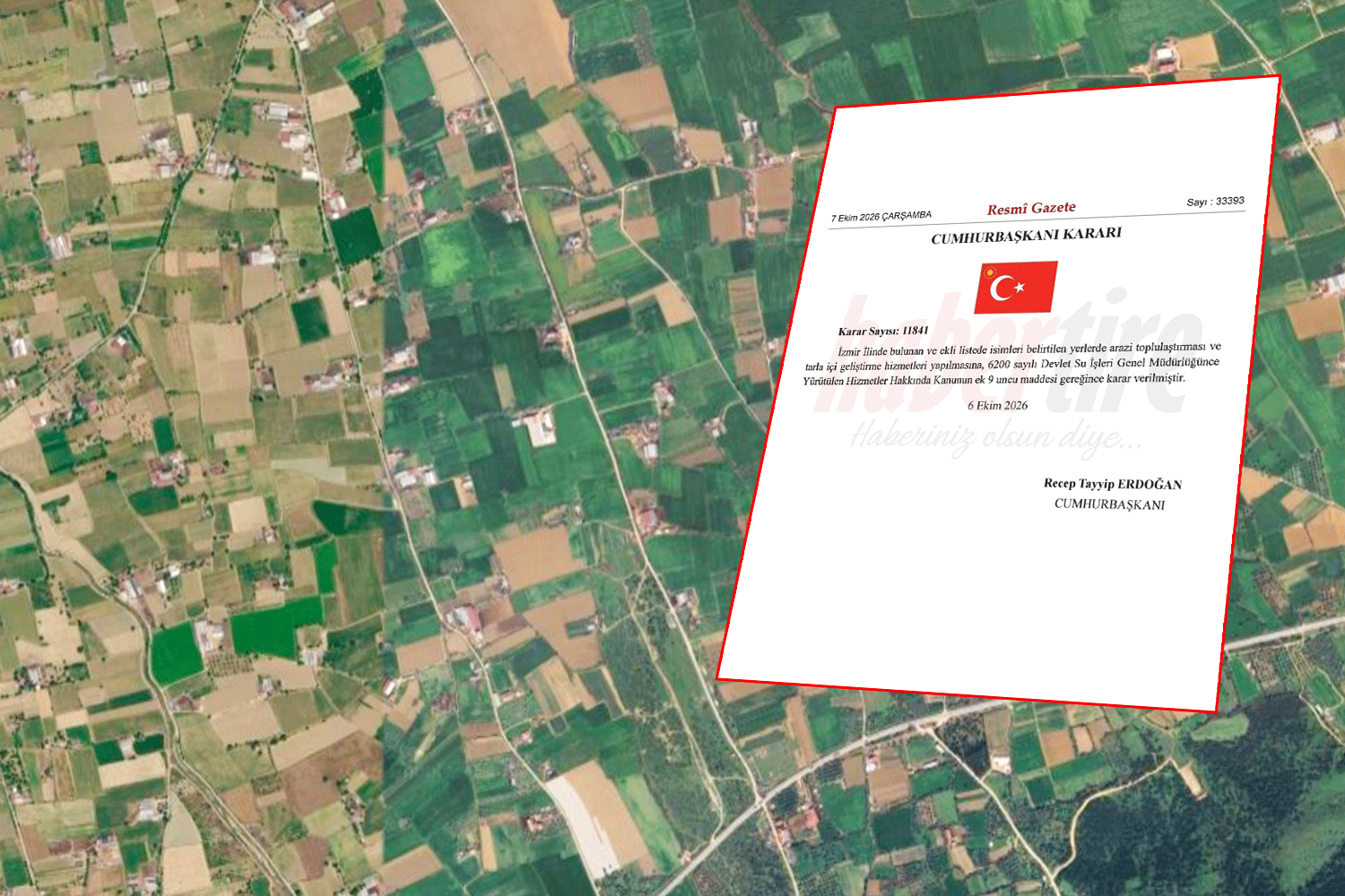 Tire’nin 30 mahallesinde arazi toplulaştırma kararı